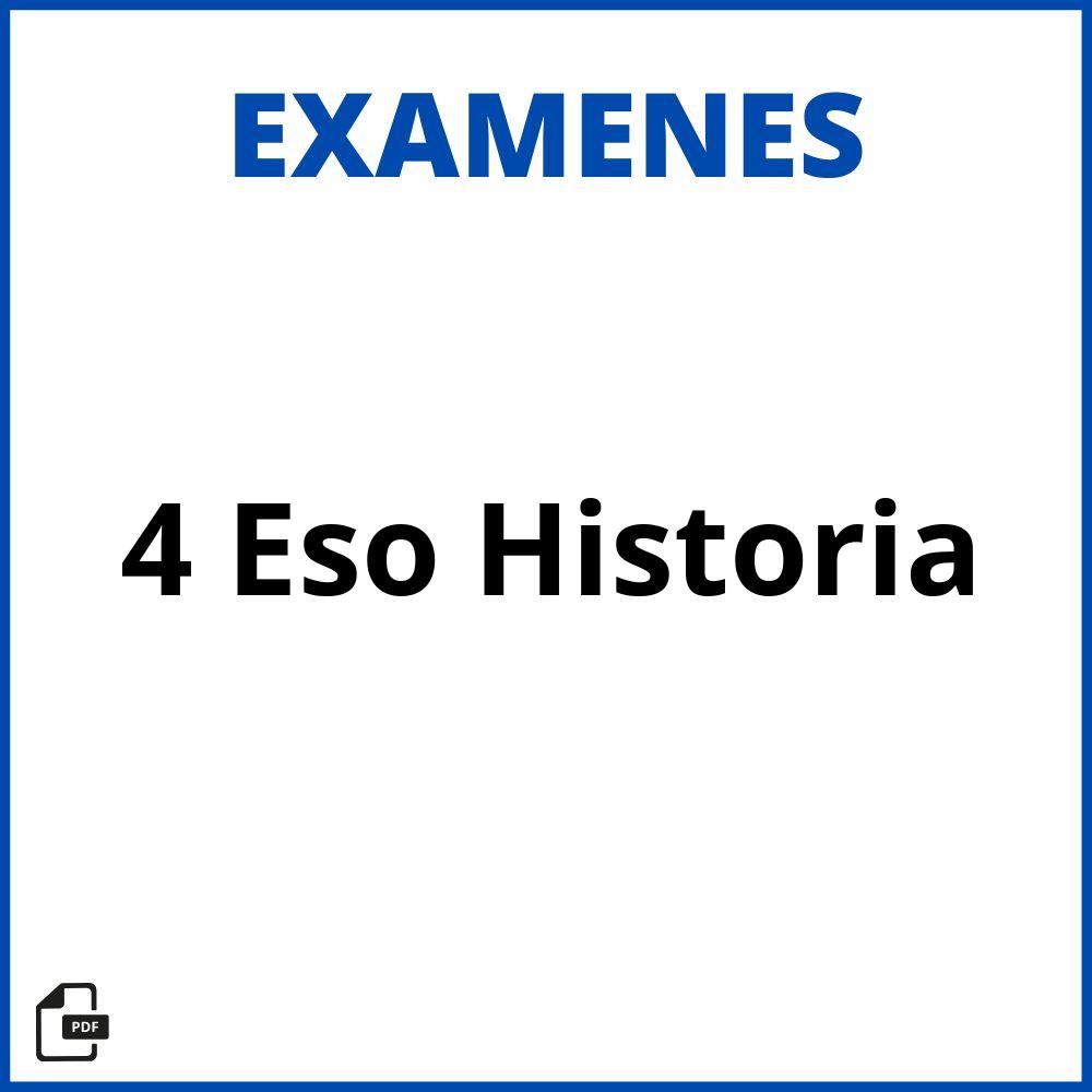 Examen 4 Eso Historia