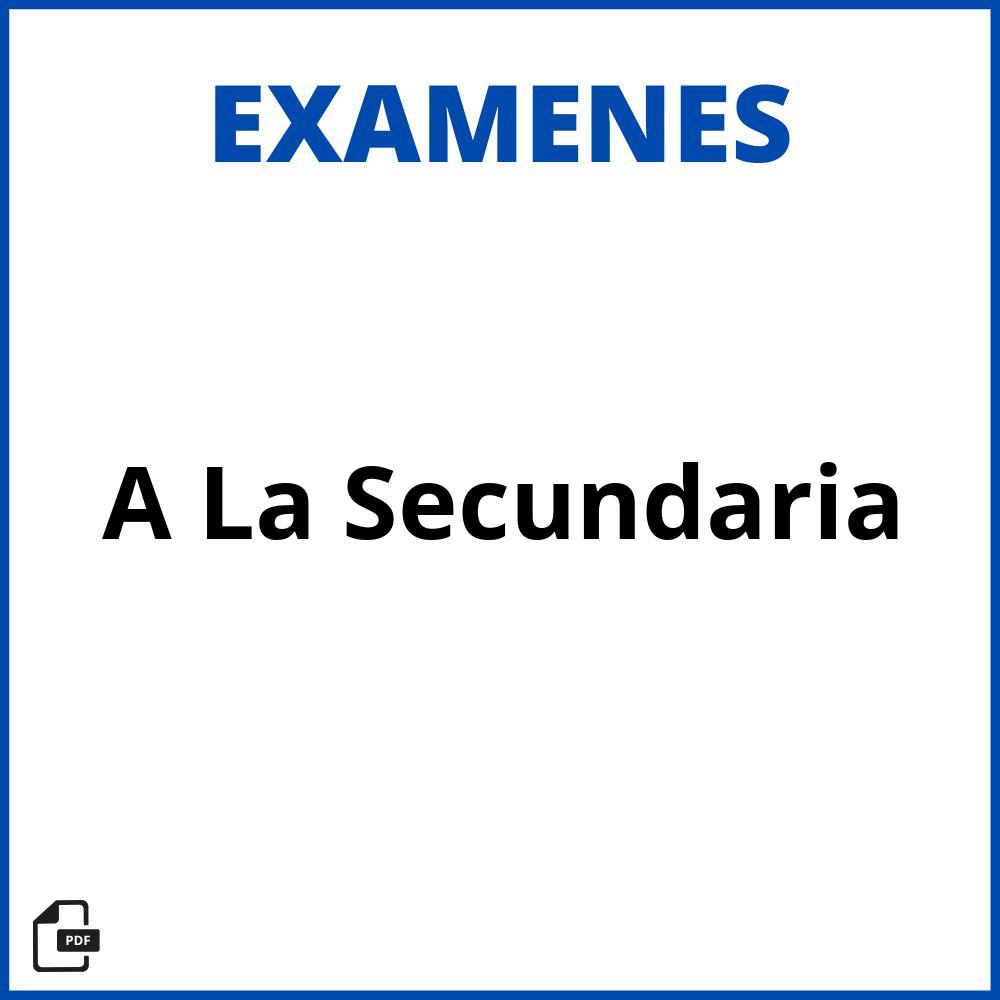 Examen A La Secundaria 2023