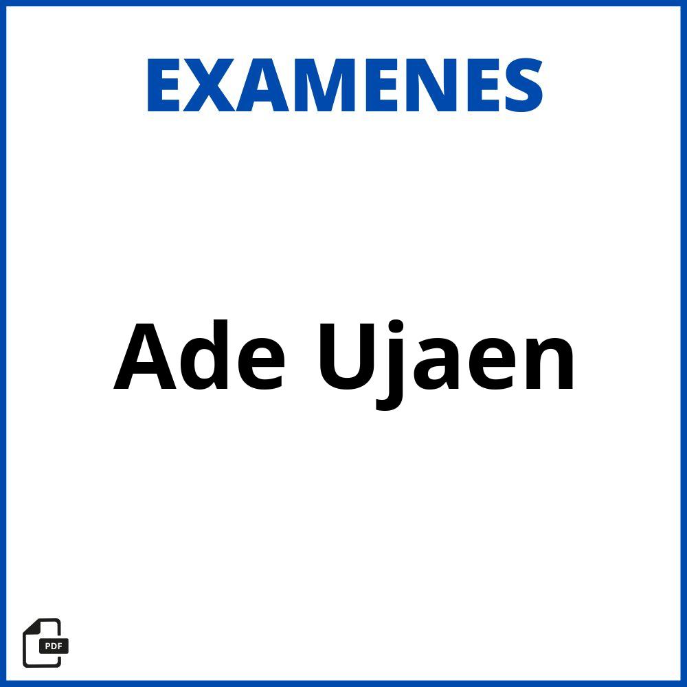 Examenes Ade Ujaen