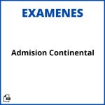 Examen De Admision Continental Resueltos Soluciones