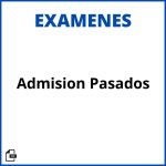 Examenes De Admision Pasados Resueltos Soluciones