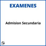 Examen De Admision Secundaria Pdf Resueltos Soluciones