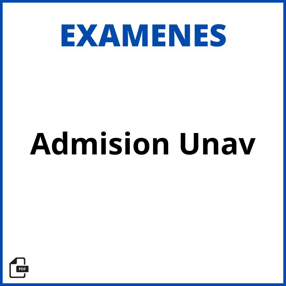 Examen Admision Unav