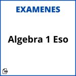 Examen Algebra 1 Eso Resueltos Soluciones