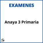 Examenes Anaya 3 Primaria Soluciones Resueltos