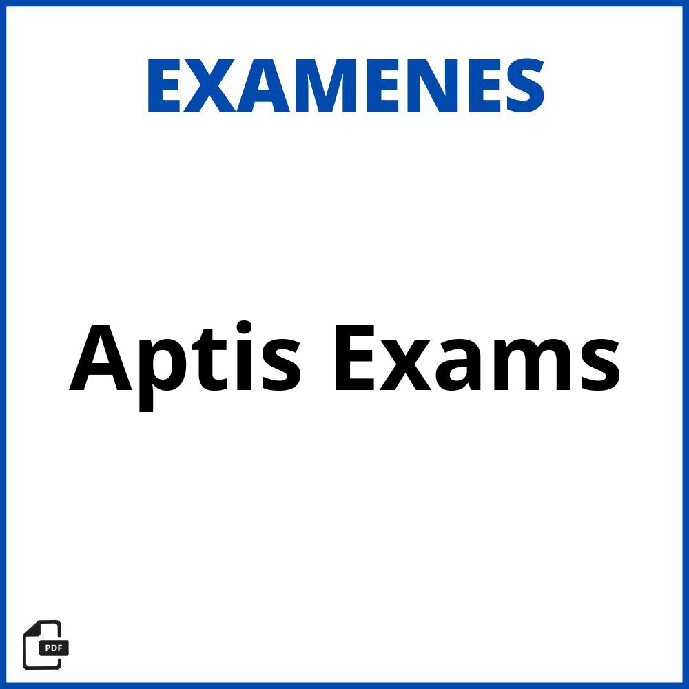 Aptis Exams Pdf