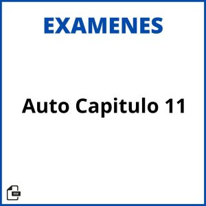 Autoevaluacion Capitulo 11 Soluciones Resueltos