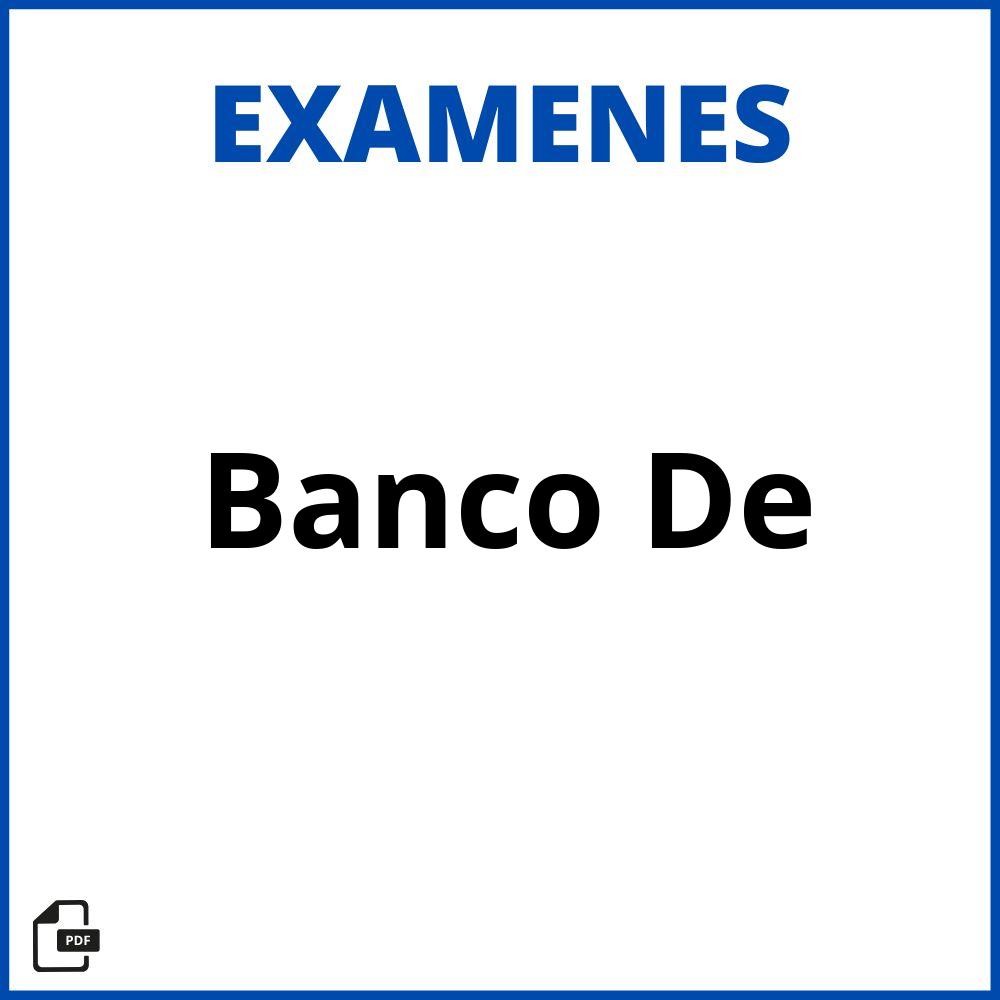 Banco De Examenes