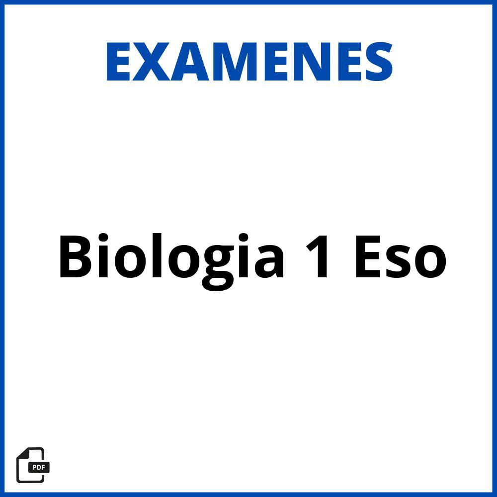 Examen Biologia 1 Eso