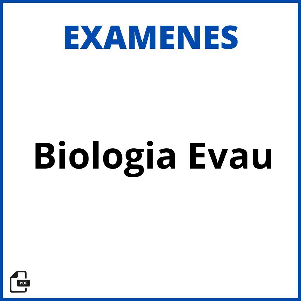 Examen Biologia Evau