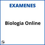 Examen De Biologia Online Resueltos Soluciones