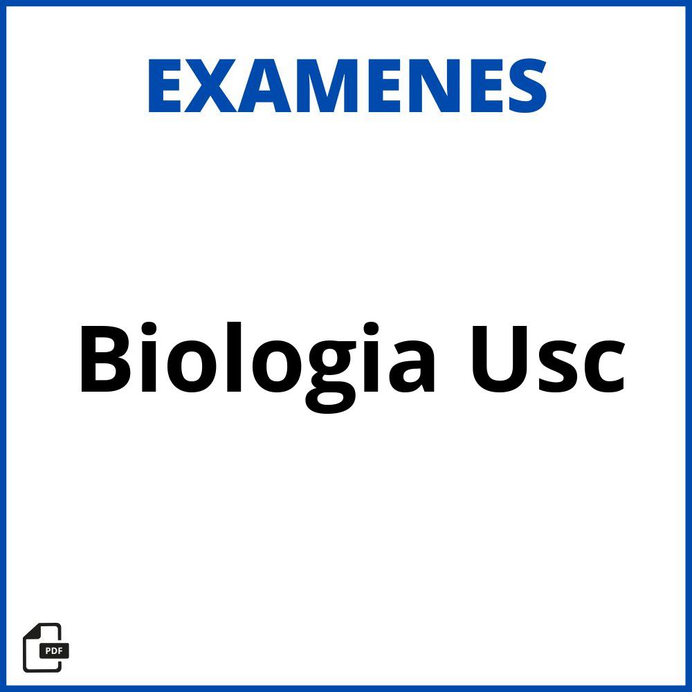 Examenes Biologia Usc