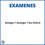 Biologia Y Geologia 1 Eso Oxford Examenes Resueltos Soluciones