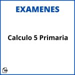 Examen Calculo 5 Primaria Resueltos Soluciones