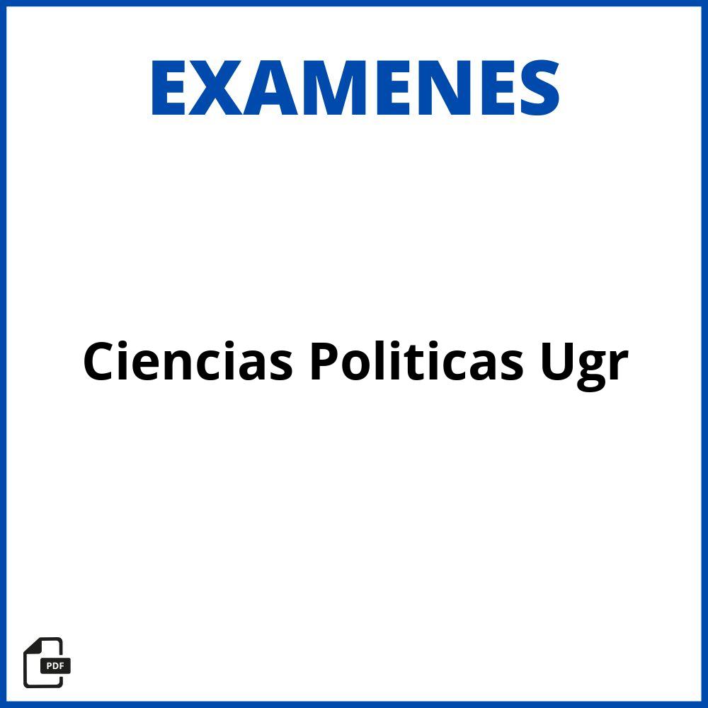 Examenes Ciencias Politicas Ugr
