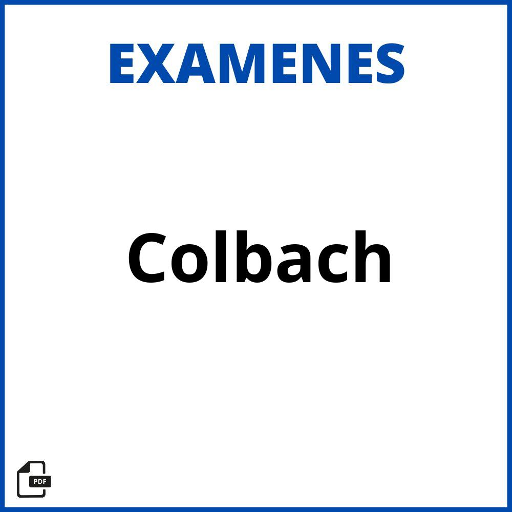 Examen Colbach