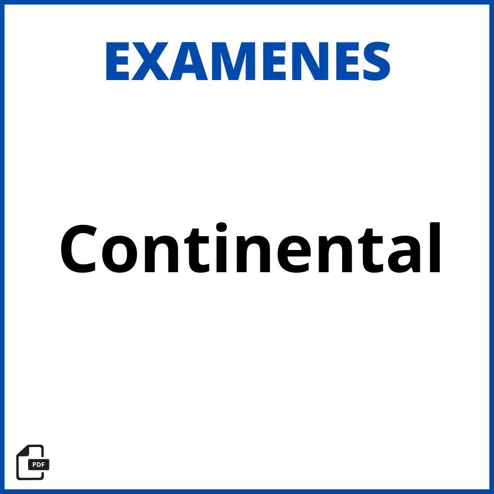 Examen Continental