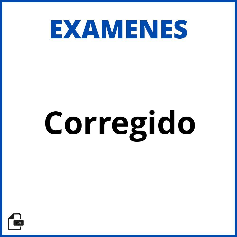 Examen Corregido