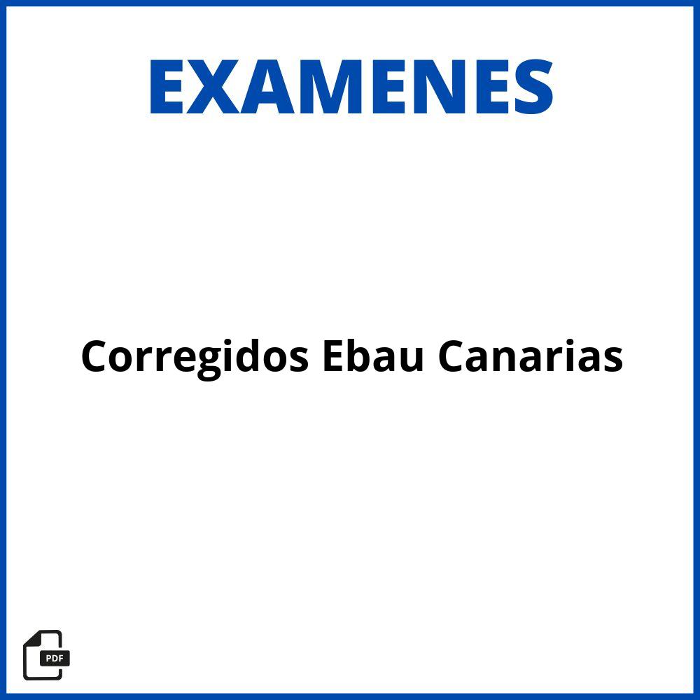 Examenes Corregidos Ebau Canarias