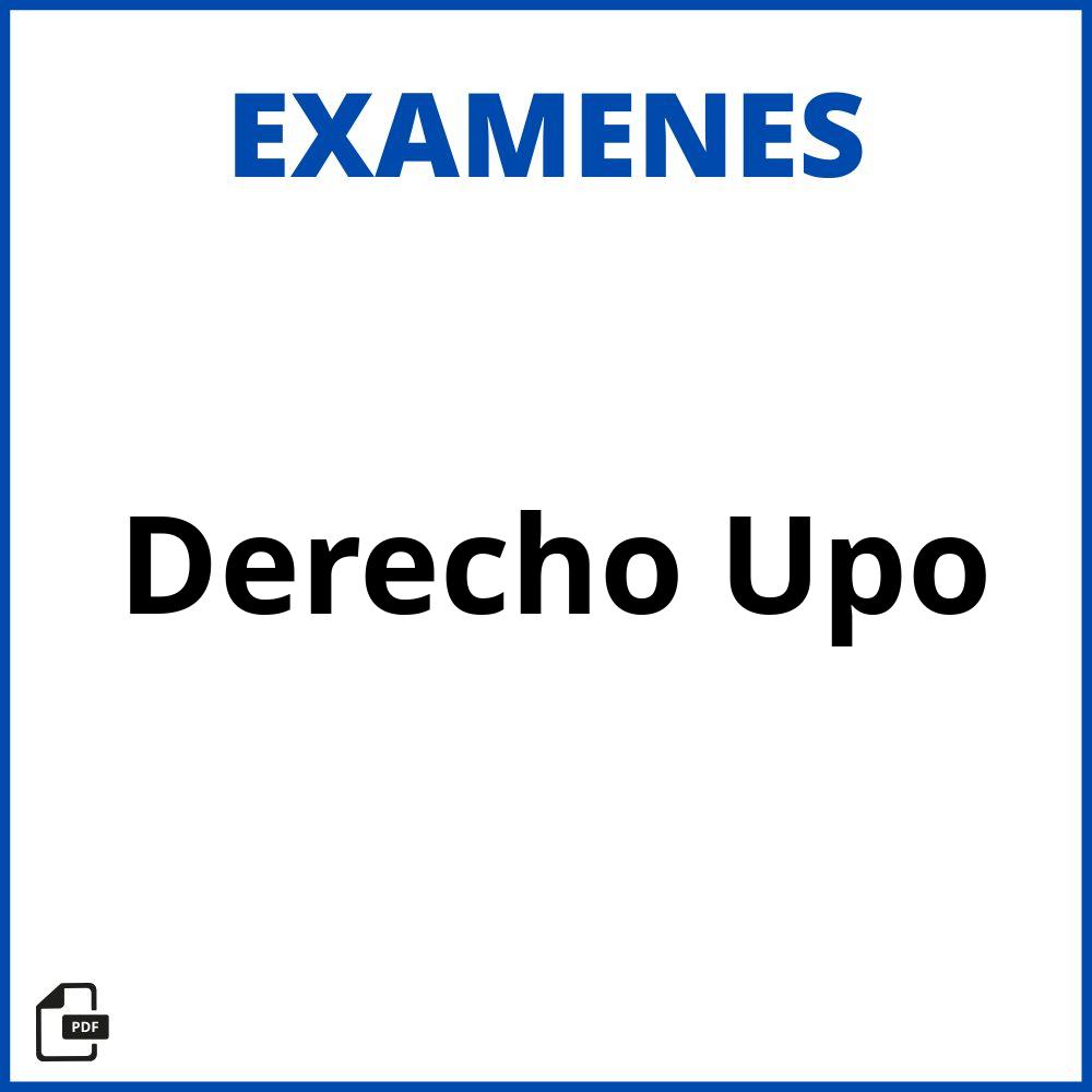 Examenes Derecho Upo