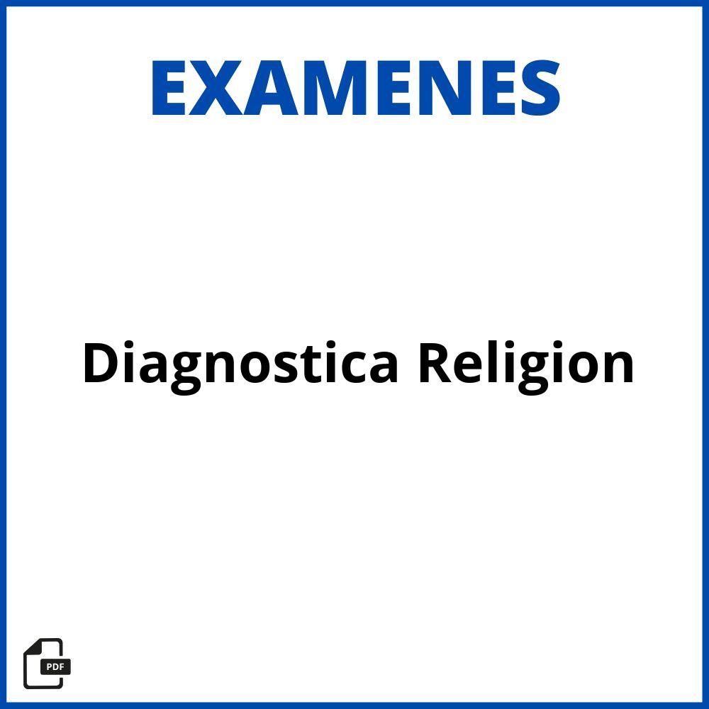 Evaluacion Diagnostica 2023 Religion