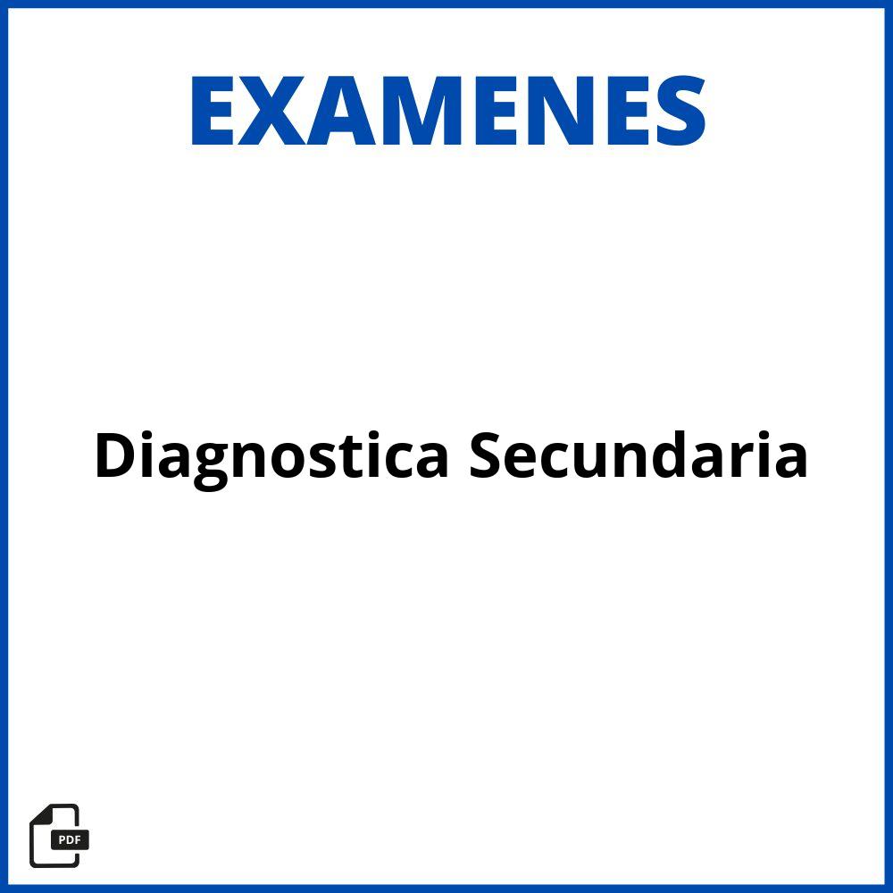 Evaluación Diagnostica 2023 Secundaria Resuelto