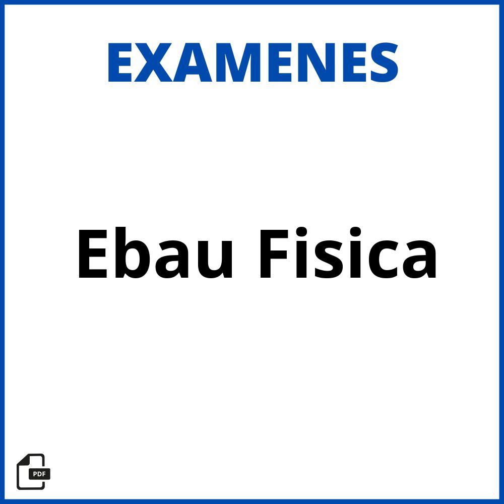 Exámenes Ebau Física Resueltos