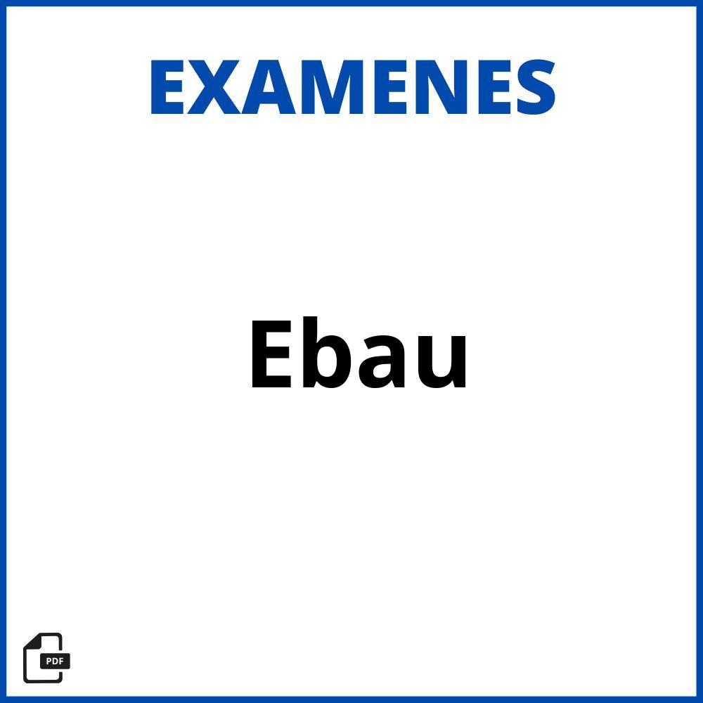 Examenes Ebau