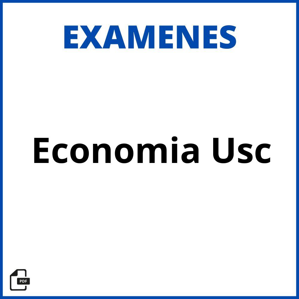 Examenes Economia Usc