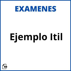Ejemplo Examen Itil Resueltos Soluciones