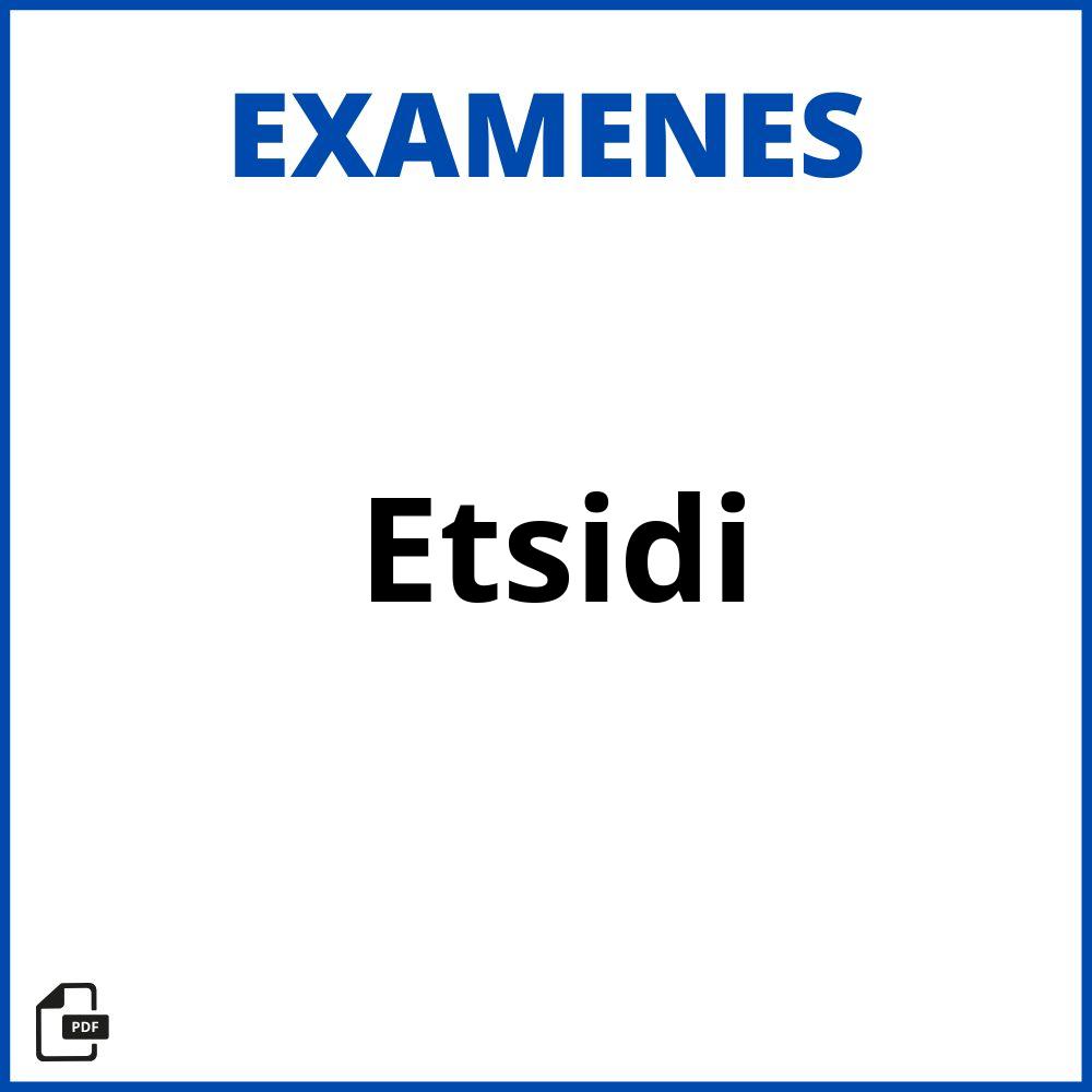 Examen Etsidi