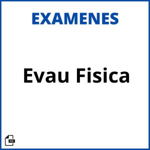 Examenes De Evau Fisica Soluciones Resueltos