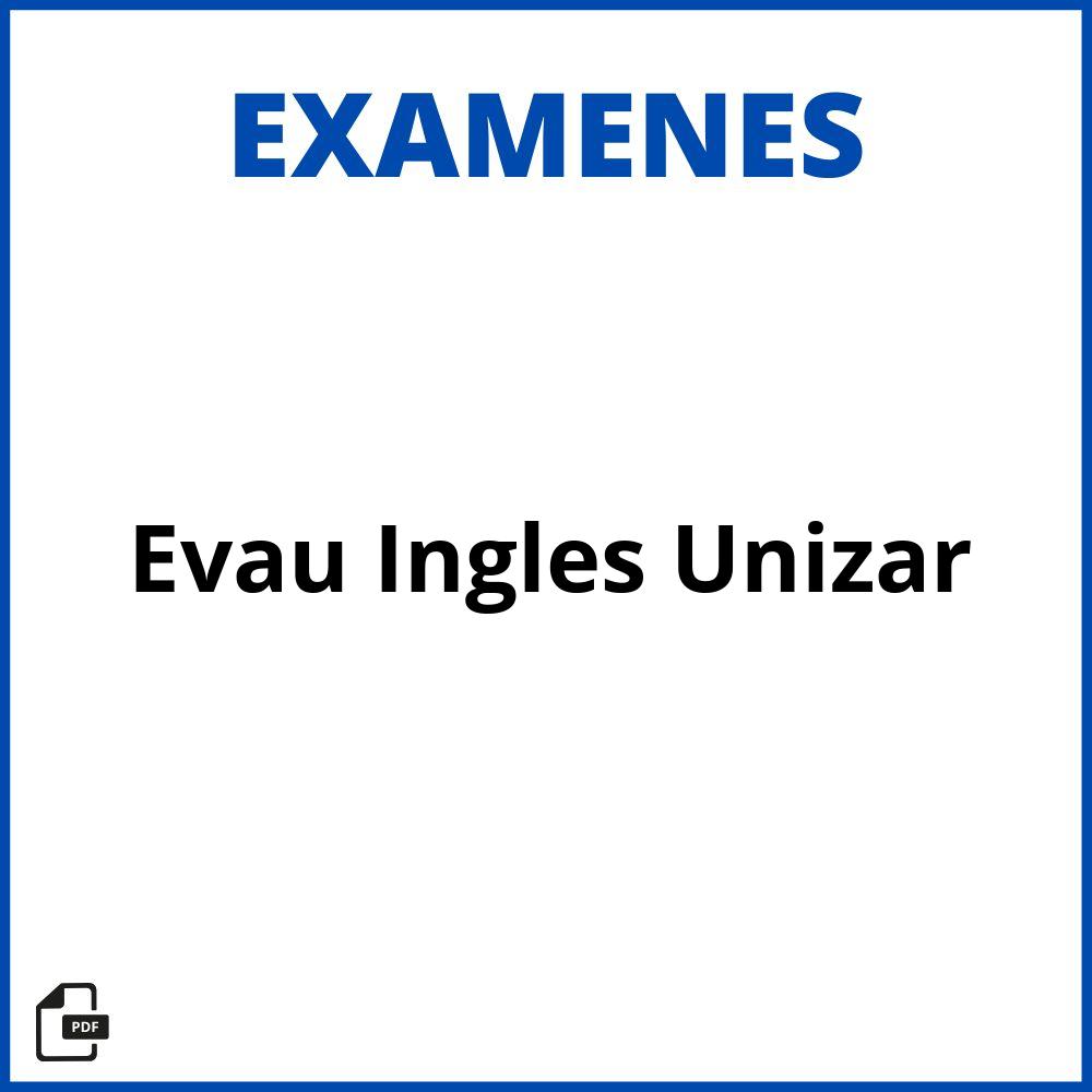 Examen Evau Ingles Unizar