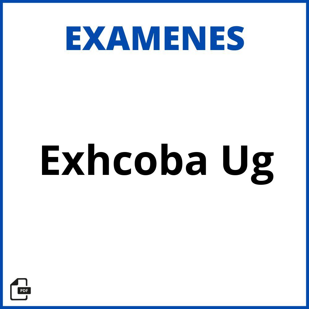 Examen Exhcoba Ug