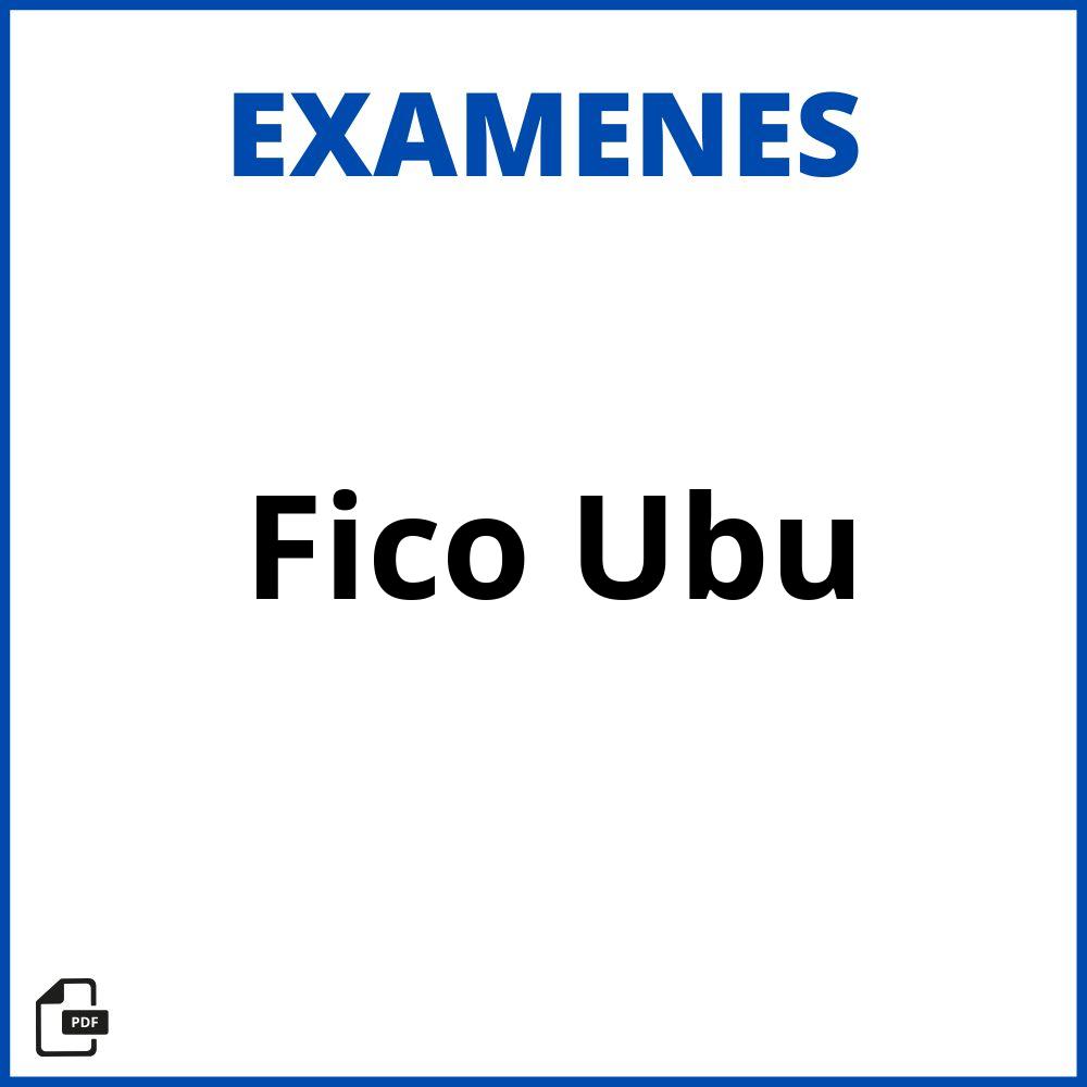 Examenes Fico Ubu