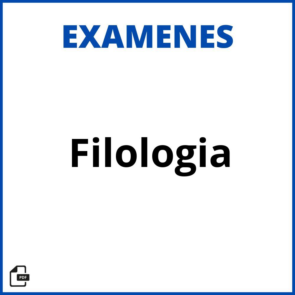 Examenes Filologia