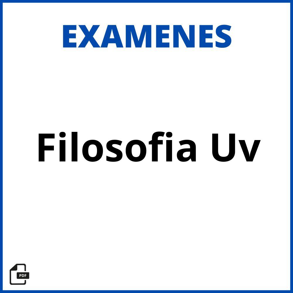 Examenes Filosofia Uv