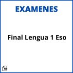 Examen Final Lengua 1 Eso Pdf Soluciones Resueltos