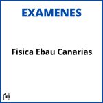 Examen Fisica Ebau Canarias Soluciones Resueltos