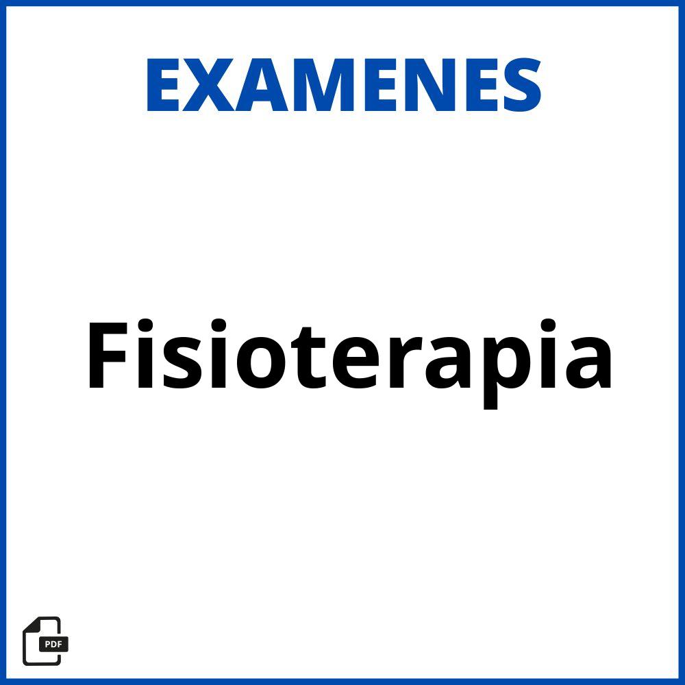 Examenes De Fisioterapia