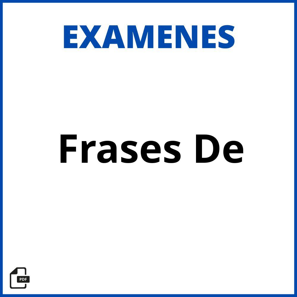 Frases De Examen