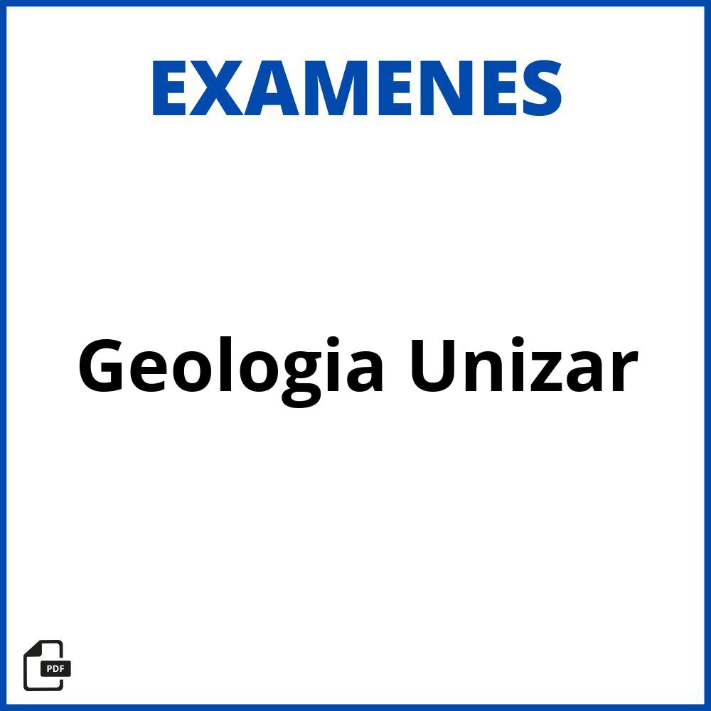 Examenes Geologia Unizar