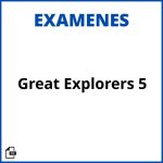 Great Explorers 5 Examenes Soluciones Resueltos