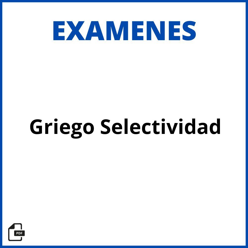 Examen Griego Selectividad