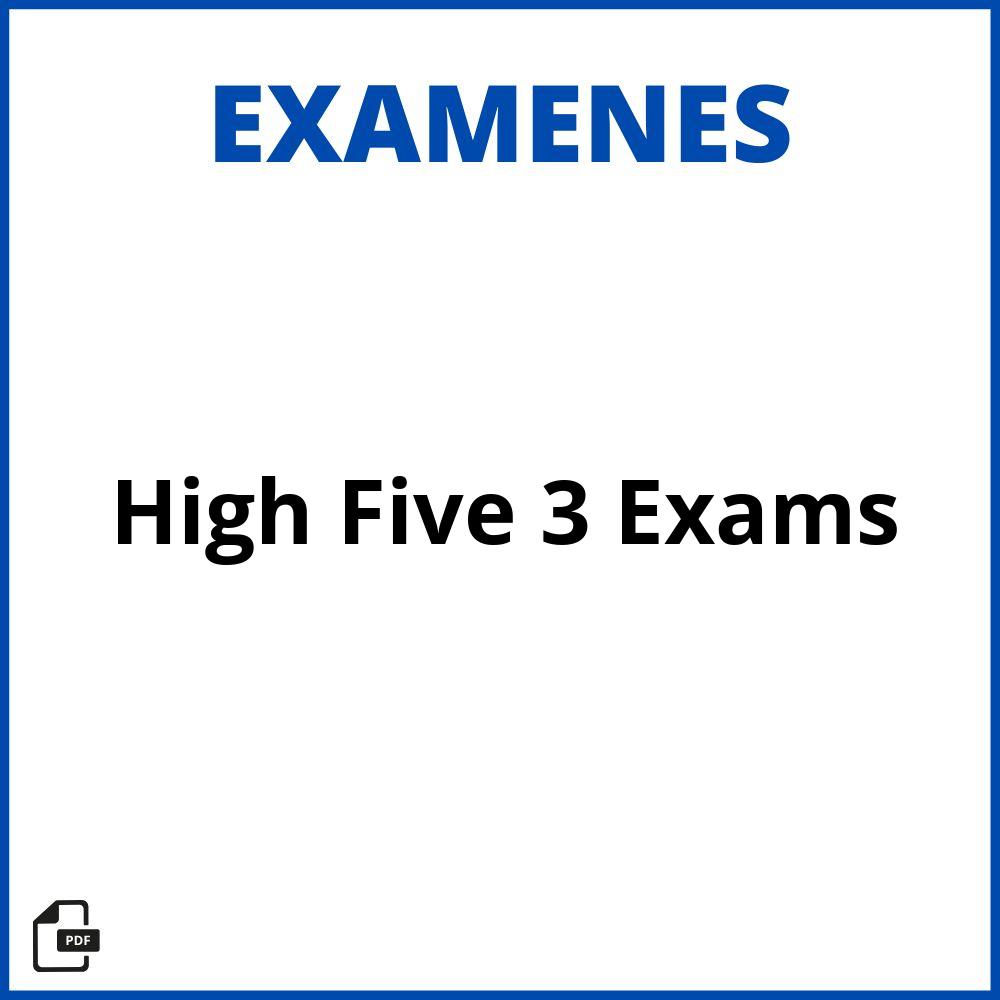 High Five 3 Exams Pdf