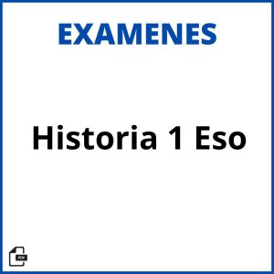 Examen Historia 1 Eso Resueltos Soluciones