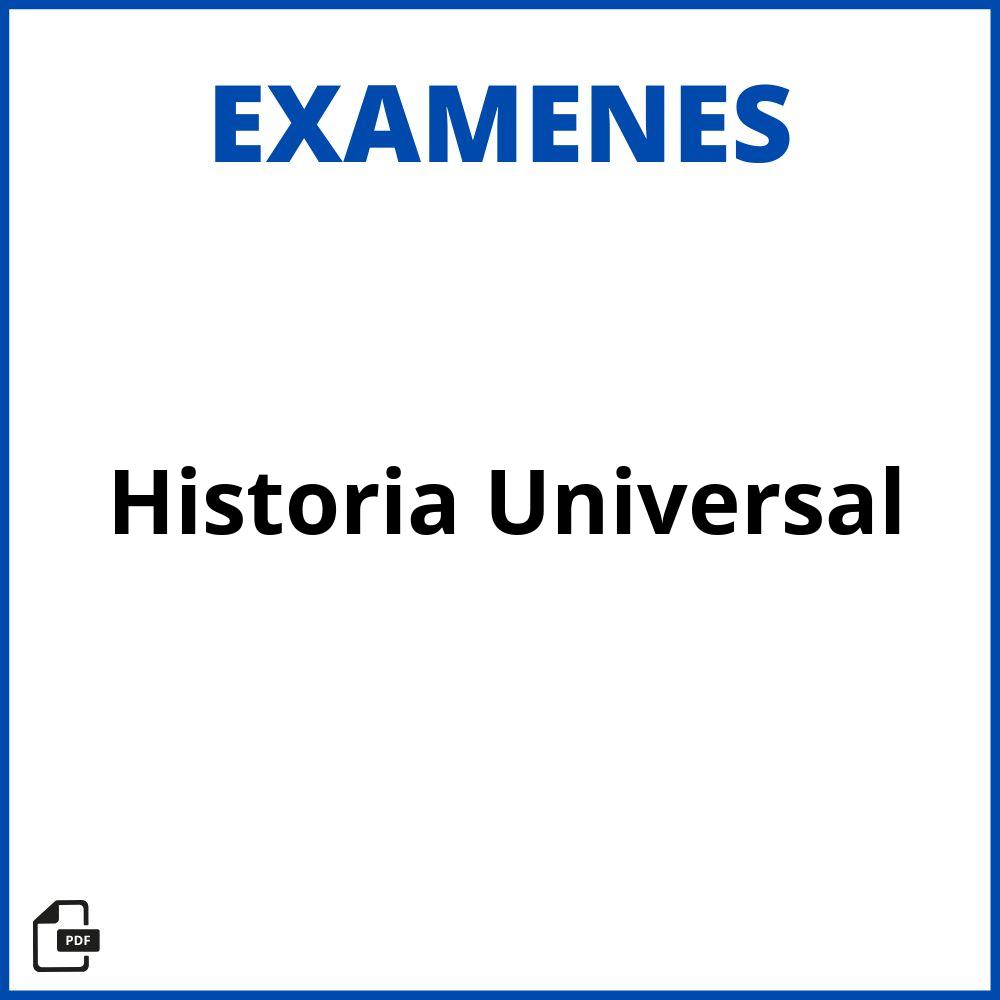 Examen De Historia Universal
