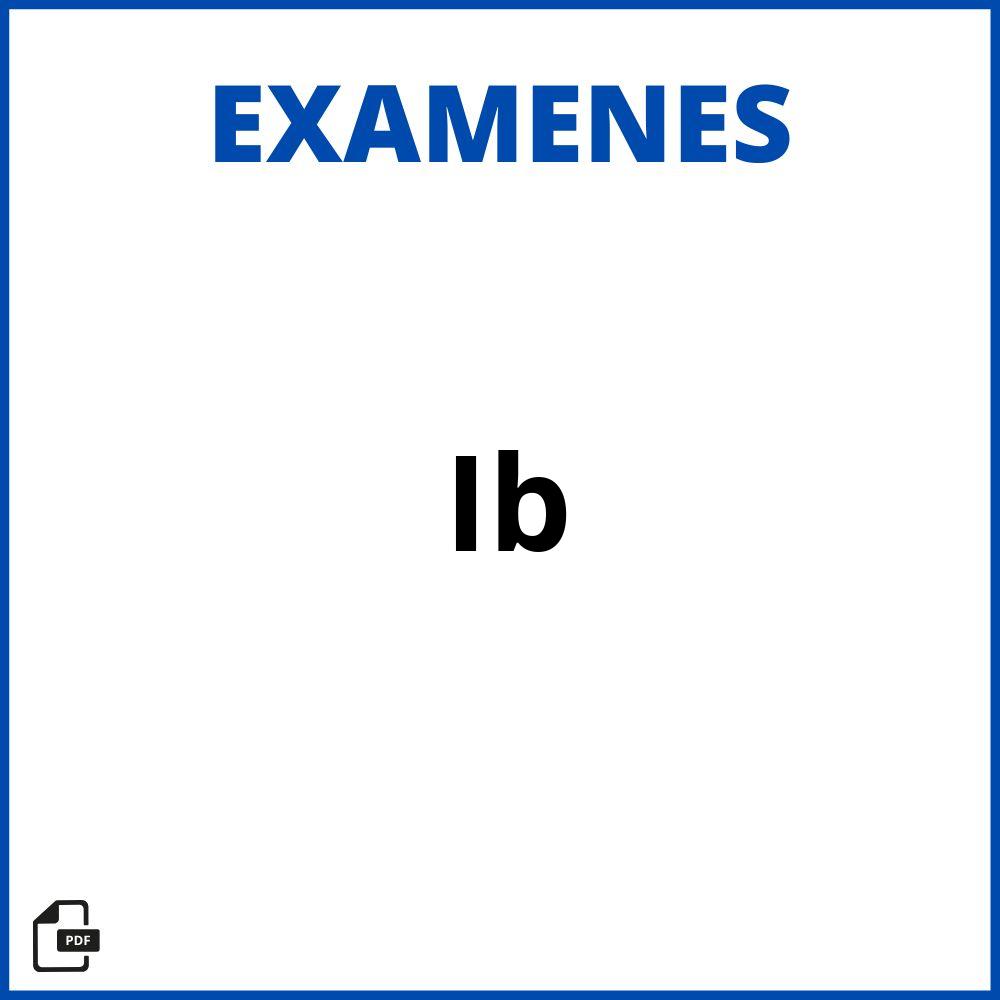 Examenes Ib 2023