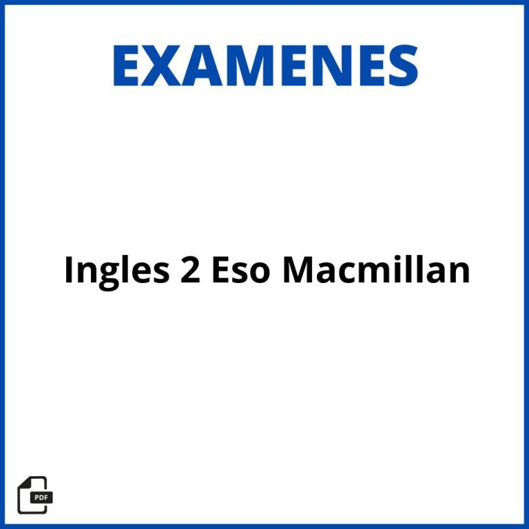 2026 Examenes Ingles 6 Primaria Macmillan