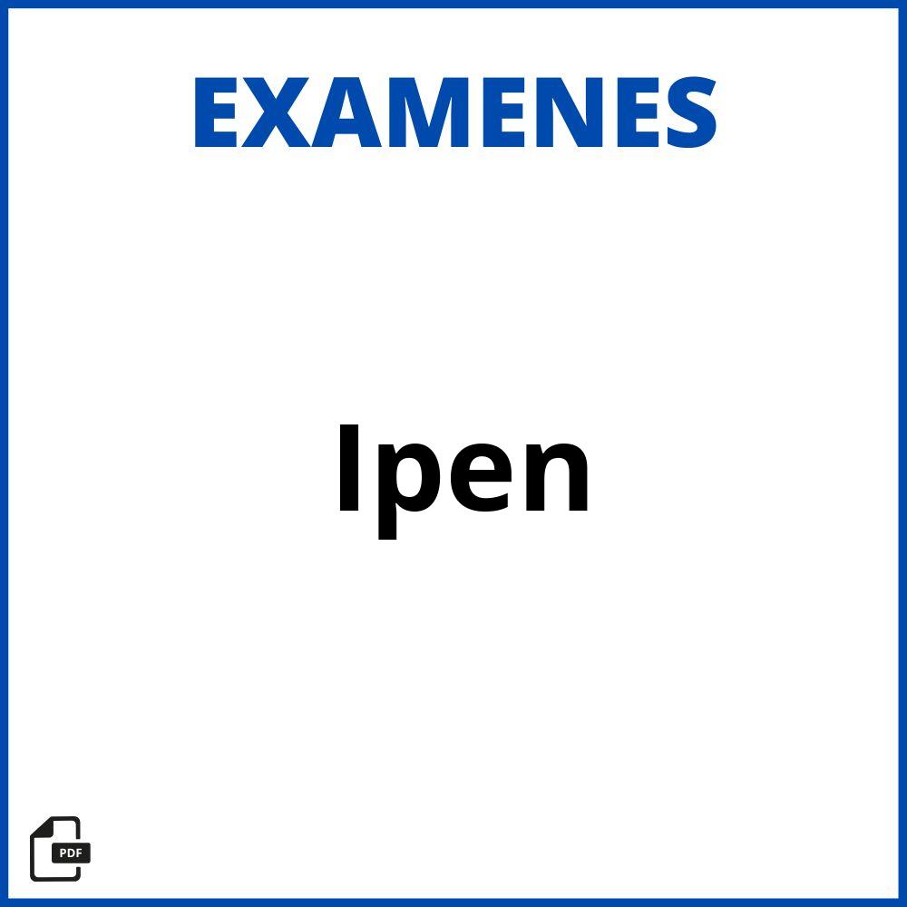 Examen Ipen